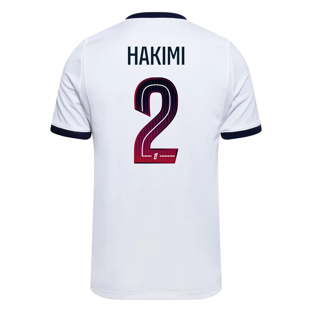 HAKIMI #2 PSG Away Soccer Jersey 2026/27 White