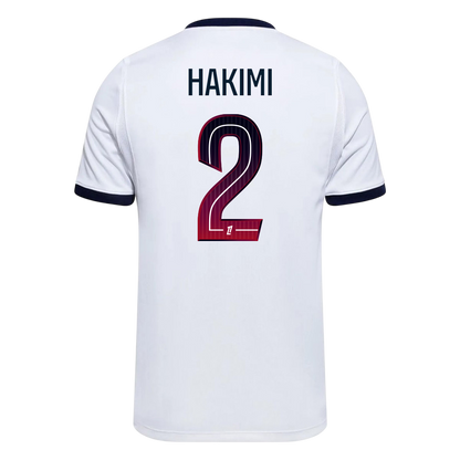 HAKIMI #2 PSG Away Soccer Jersey 2026/27 White