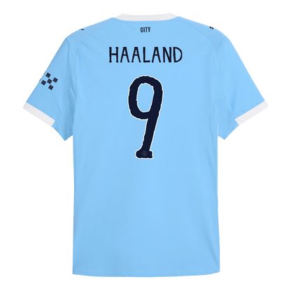 Authentic HAALAND #9 Manchester City Home Soccer Jersey 2025/26 Blue - Club World Cup