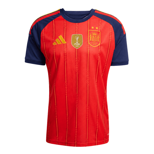 Spain Champion Edition Home Soccer Jersey World Cup 2026 Red - transparent background